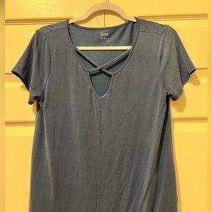 a.n.a powder blue top